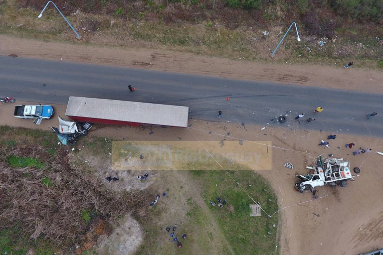 VIDEO: Impactantes imágenes del accidente protagonizados por dos camiones en Ruta 4