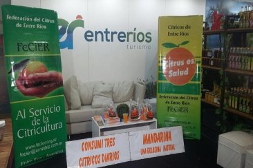 Citricultores participaron del stand entrerriano en la Sociedad Rural de Palermo