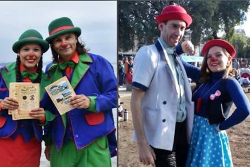 Los Payasos Cortita, Panambí, Inty y Finito al Anfiteatro de la Costanera