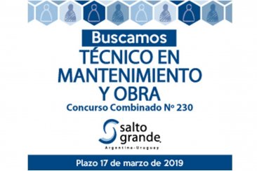 Llamado a Concurso de la Comisión Técnica Mixta de Salto Grande