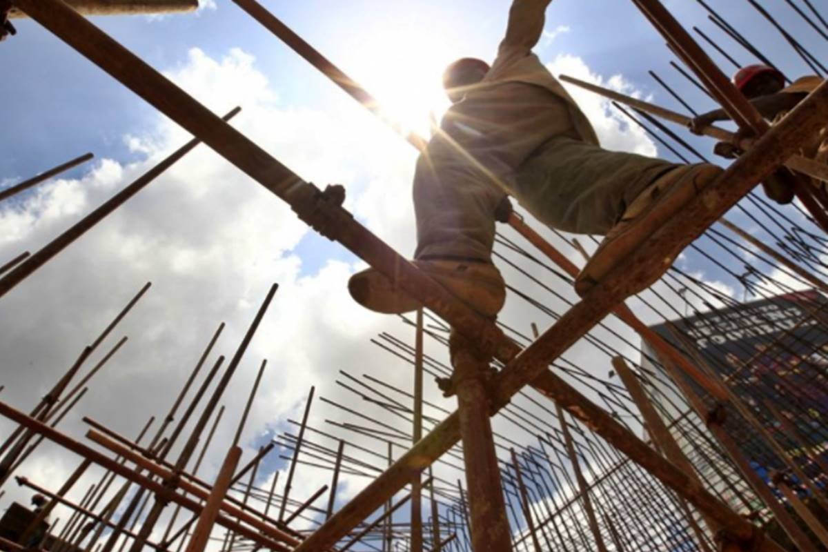 La construcción fue uno de los rubros afectados.