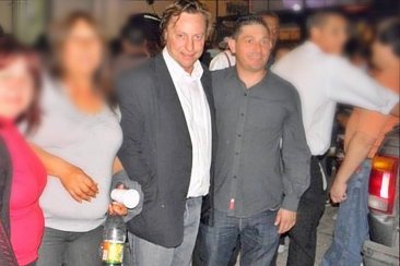 Sergio Varisco y Daniel "Tavi" Celis, en épocas de campaña Sergio Varisco y Daniel "Tavi" Celis, en épocas de campaña