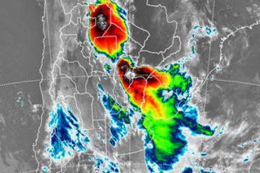 La imagen satelital no deja lugar a dudas. La imagen satelital no deja lugar a dudas.
