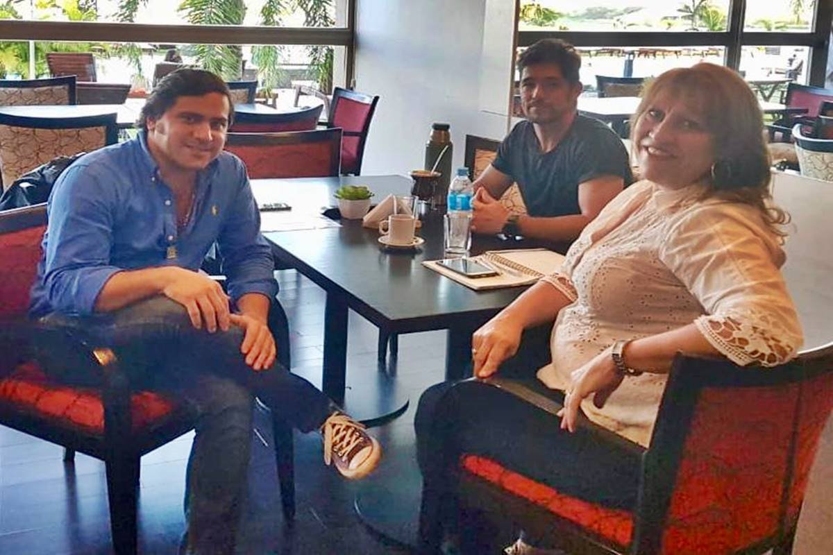 Lapiduz, Burna y Racedo en la reuni&oacute;n mantenida en Federaci&oacute;n