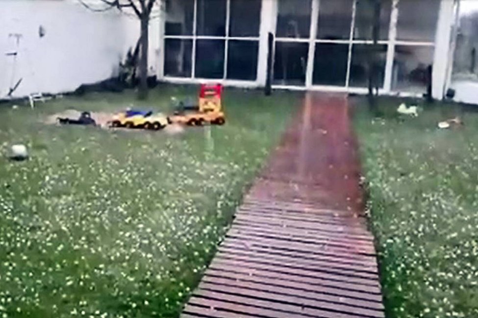 VIDEOS: La tormenta de Santa Rosa incluyó granizo en el departamento Federación