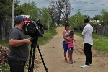 Las cámaras de C5N estuvieron en el barrio Cipo. Las cámaras de C5N estuvieron en el barrio Cipo.