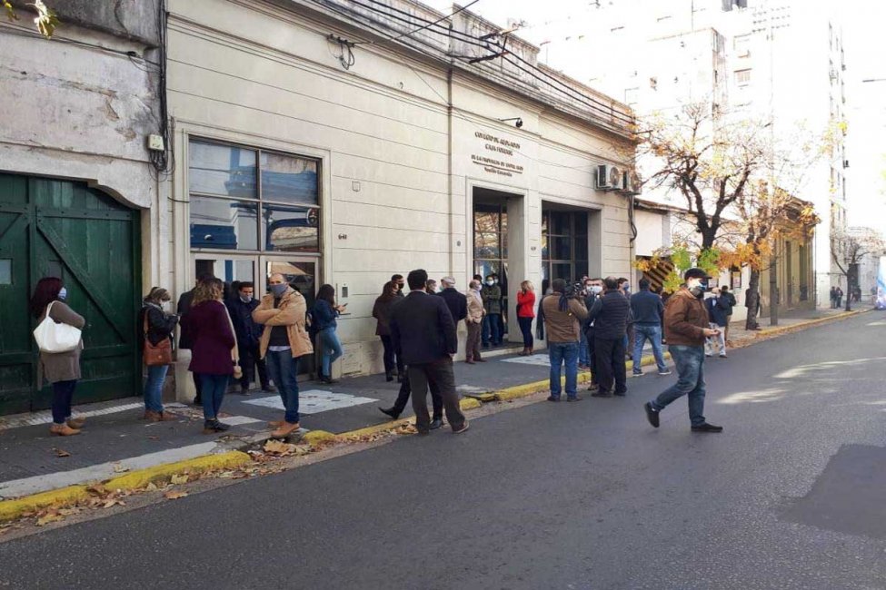Los abogados concordienses se manifestaron por la vuelta de la actividad
