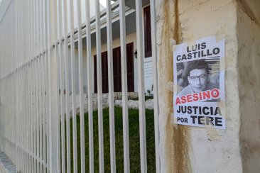 El frente de la casa de la docente a un mes del crimen. El frente de la casa de la docente a un mes del crimen.
