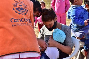 El abordaje se realizó este miércoles, en Concordia. El abordaje se realizó este miércoles, en Concordia.