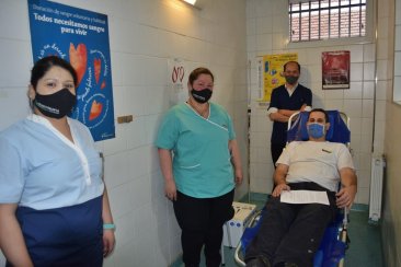Alejandro y Lucas, los primeros concordienses en donar. Alejandro y Lucas, los primeros concordienses en donar.