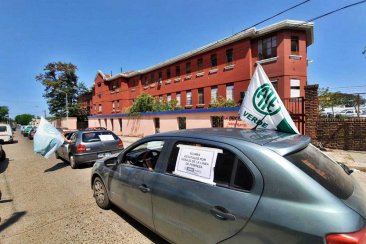 La protesta surcó las calles de Concordia. La protesta surcó las calles de Concordia.