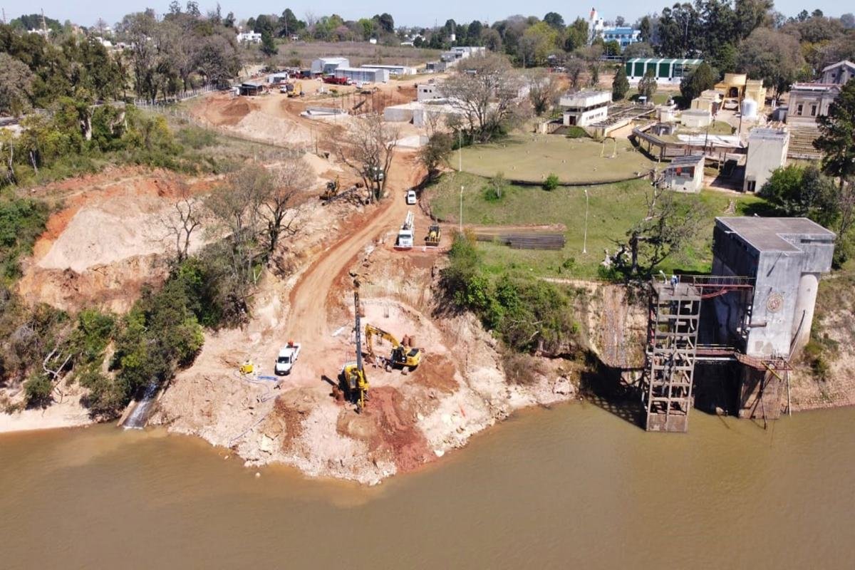 No corre riesgos la obra de la nueva Planta Potabilizadora de agua de Concordia.