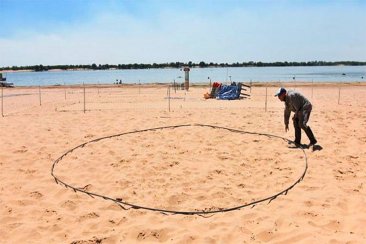 Círculos en las playas, para sumar prevención. Círculos en las playas, para sumar prevención.