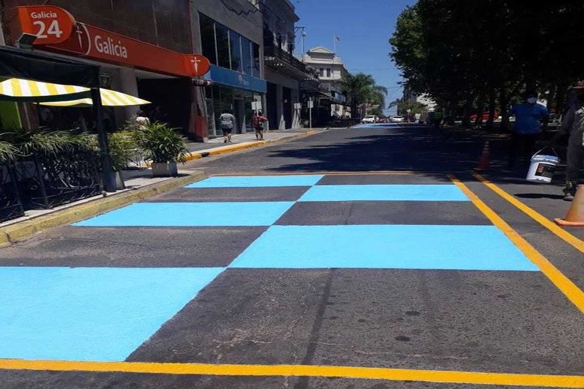 El corredor gastron&oacute;mico empez&oacute; a ser delimitado, en pleno centro de Concordia.