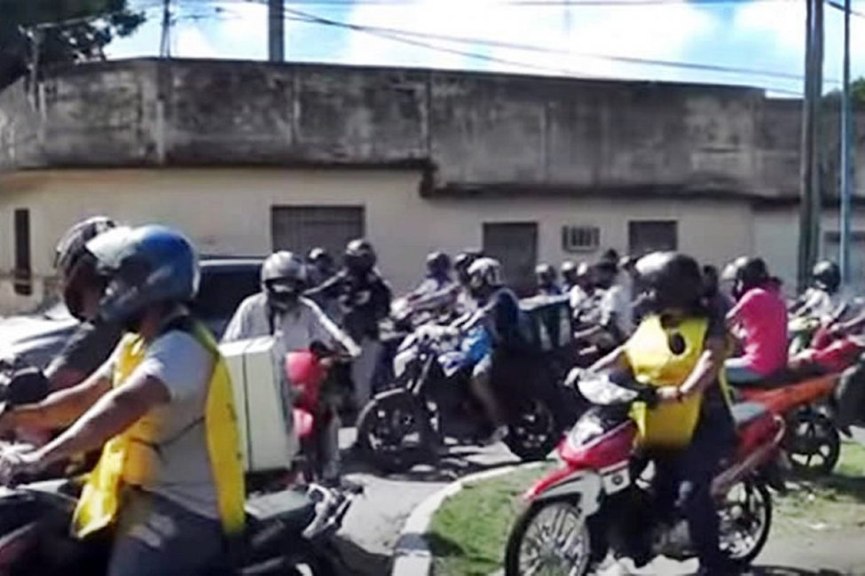 Una caravana de motomandados despidió al hombre que falleció en accidente