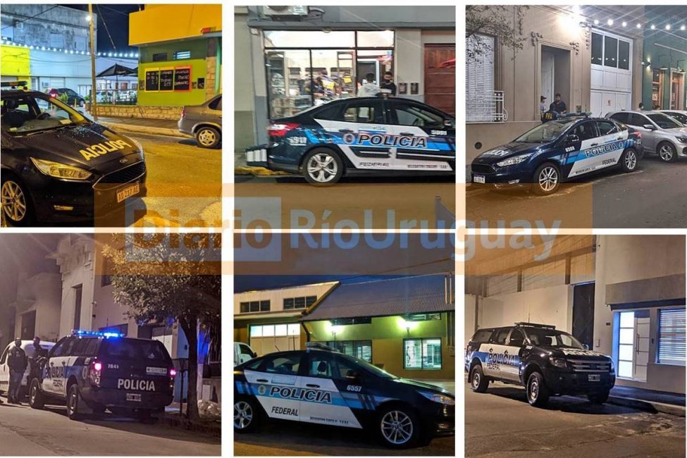 Al menos 8 allanamientos fueron realizados por la Policía Federal en Concordia y el departamento