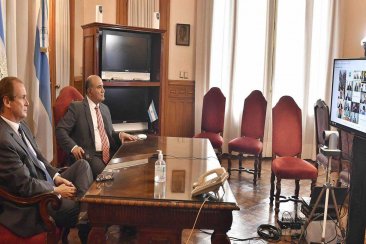El mandatario participó de la reunión de este jueves. El mandatario participó de la reunión de este jueves.