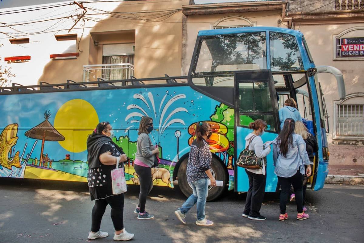 El movimiento de Semana Santa en Concordia.