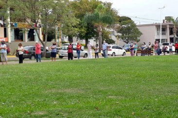 La convocatoria estaba dada para la Plaza Libertad La convocatoria estaba dada para la Plaza Libertad