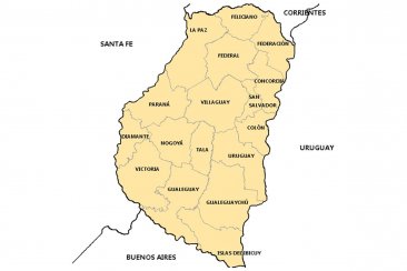 La mayoría de los departamentos entrerrianos alcanzados por la medida La mayoría de los departamentos entrerrianos alcanzados por la medida