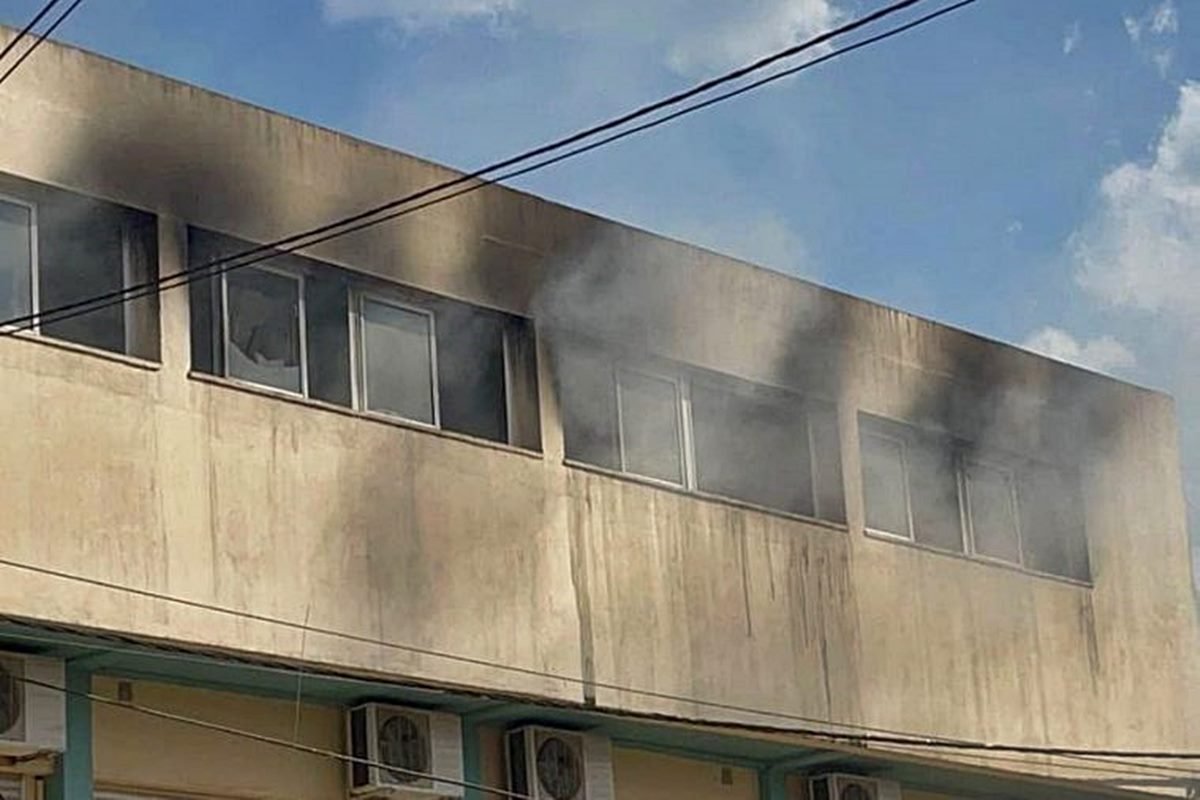 El incendio ocurrió en la tarde de este viernes, en Chajarí. El incendio ocurrió en la tarde de este viernes, en Chajarí.