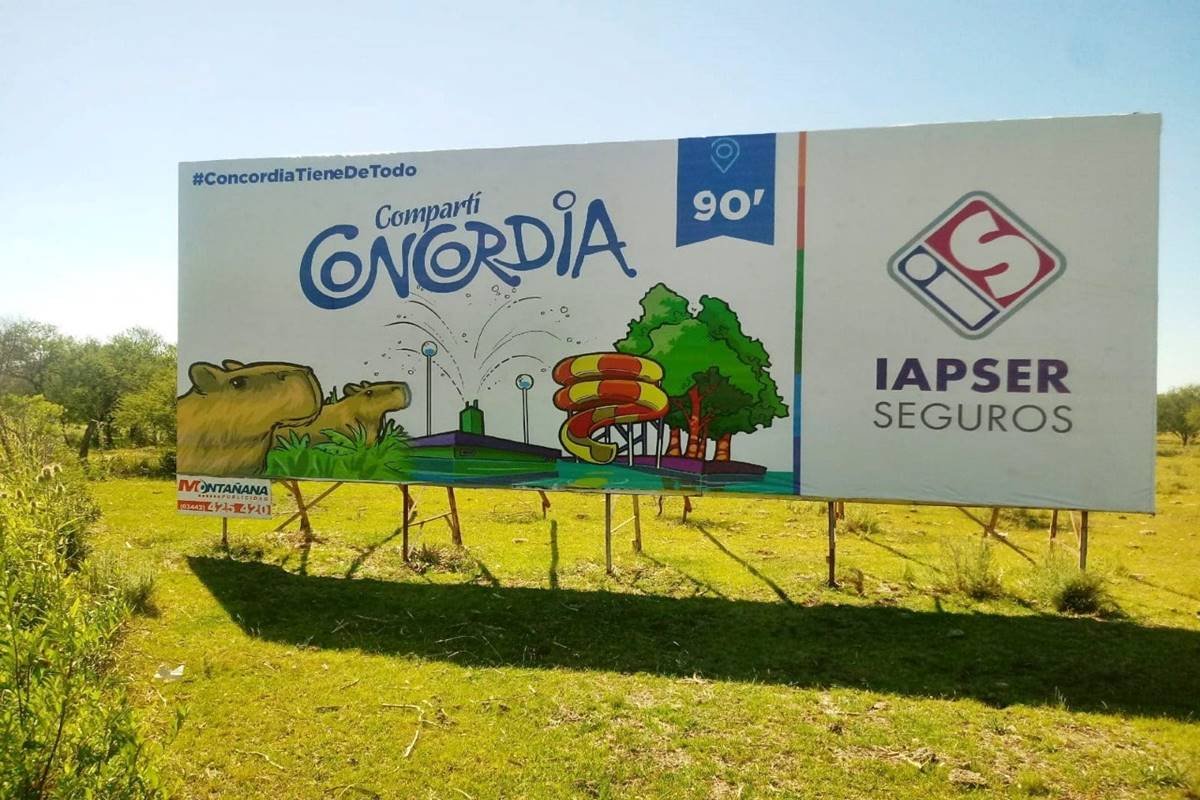 Nueva cartelería turística de Concordia. Nueva cartelería turística de Concordia.