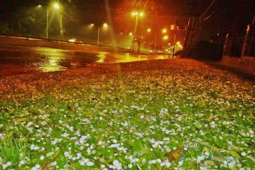 Gran granizada causó sorpresa en Concordia. Gran granizada causó sorpresa en Concordia.
