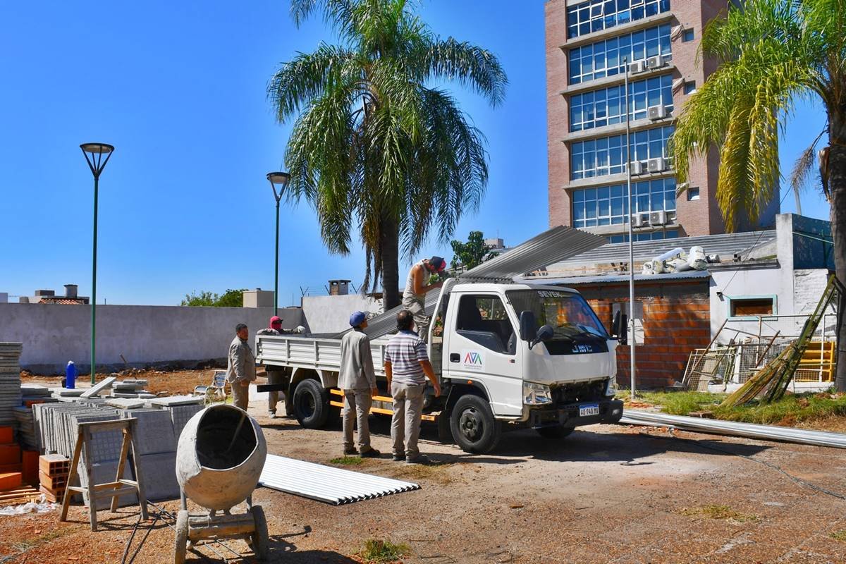 Las mejoras que se prevén para la Plaza Sol, en el centro de Concordia. Las mejoras que se prevén para la Plaza Sol, en el centro de Concordia.
