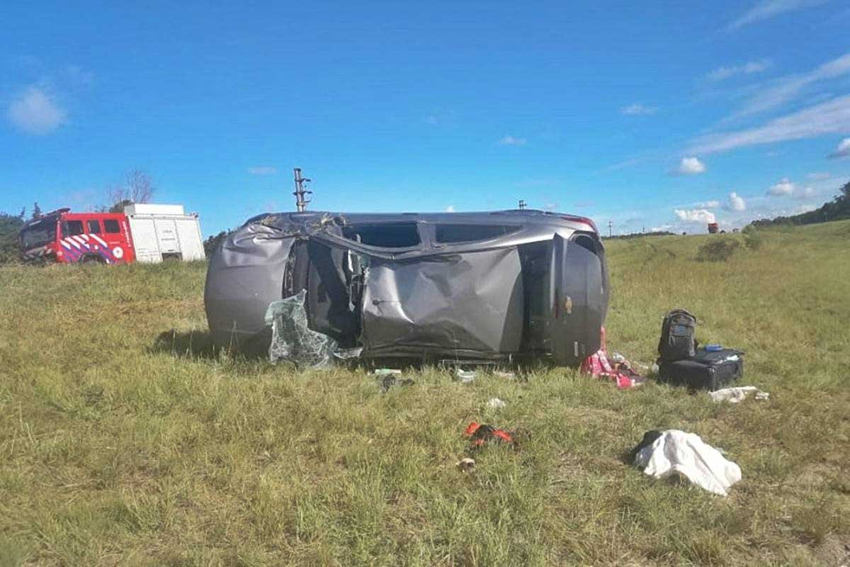 Los ocupantes del rodado terminaron siendo hospitalizados.
