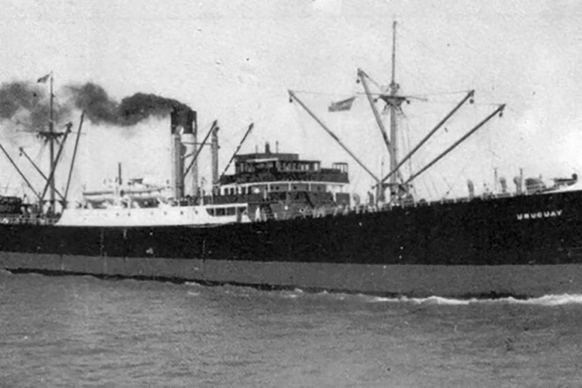 El vapor Uruguay era un buque mercante de la Compa&ntilde;&iacute;a Mihanovich.