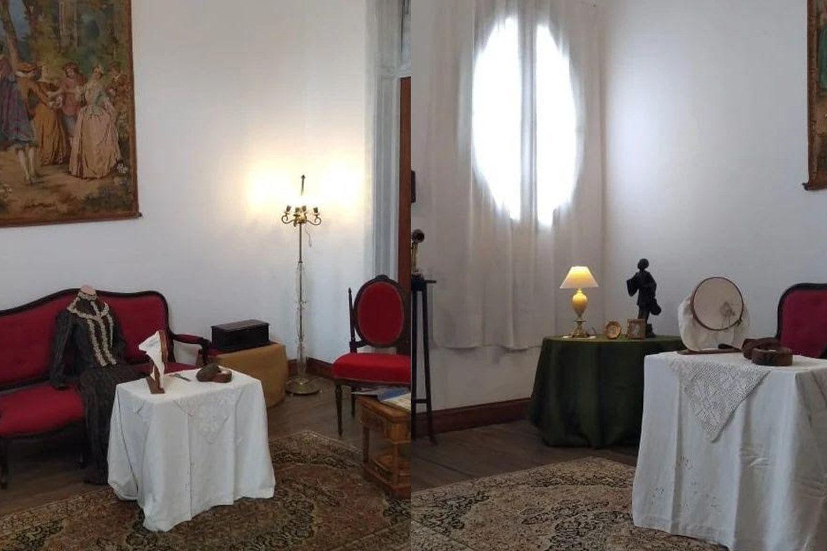 La muestra representa una habitaci&oacute;n de fines del Siglo XIX y principios del XX.