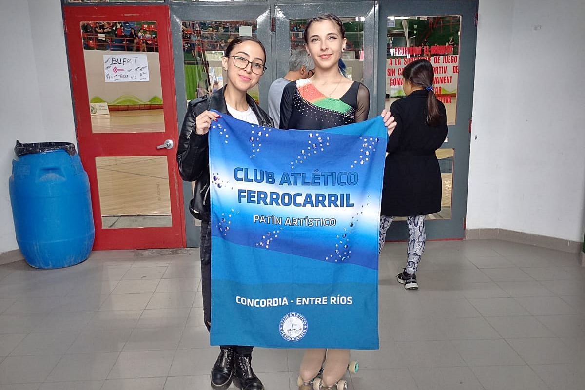 Las patinadoras concordienses la Final de la Copa Ernesto Gonz&aacute;lez Molina.
