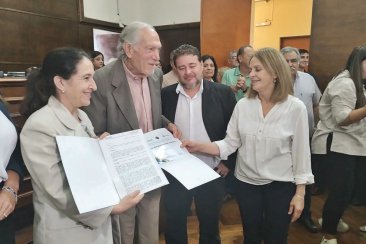 Fue reconocido como "ciudadano ilustre" durante la mañana de este jueves. Fue reconocido como "ciudadano ilustre" durante la mañana de este jueves.