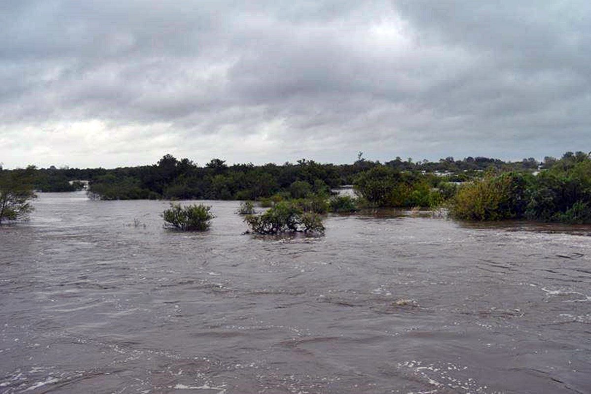El r&iacute;o Gualeguay tambi&eacute;n tiene sus niveles por encima de lo normal