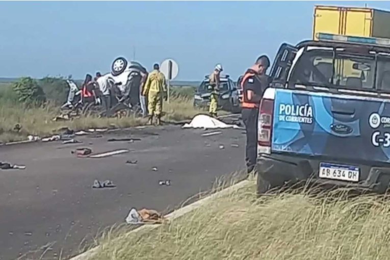 Fueron identificados los integrantes de una familia que fallecieron en un accidente sobre la Ruta 14