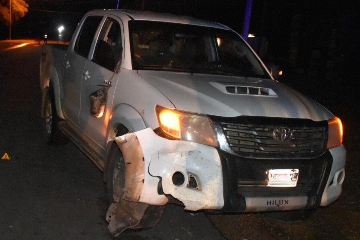 El motociclista fue hospitalizado.