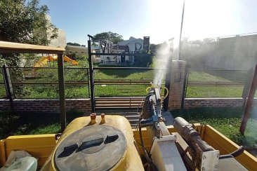 Programa de fumigaciones y desinfecciones en distintos barrios de la ciudad. Programa de fumigaciones y desinfecciones en distintos barrios de la ciudad.
