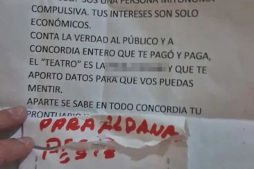 La joven recibió una amenaza en su vivienda particular. La joven recibió una amenaza en su vivienda particular.