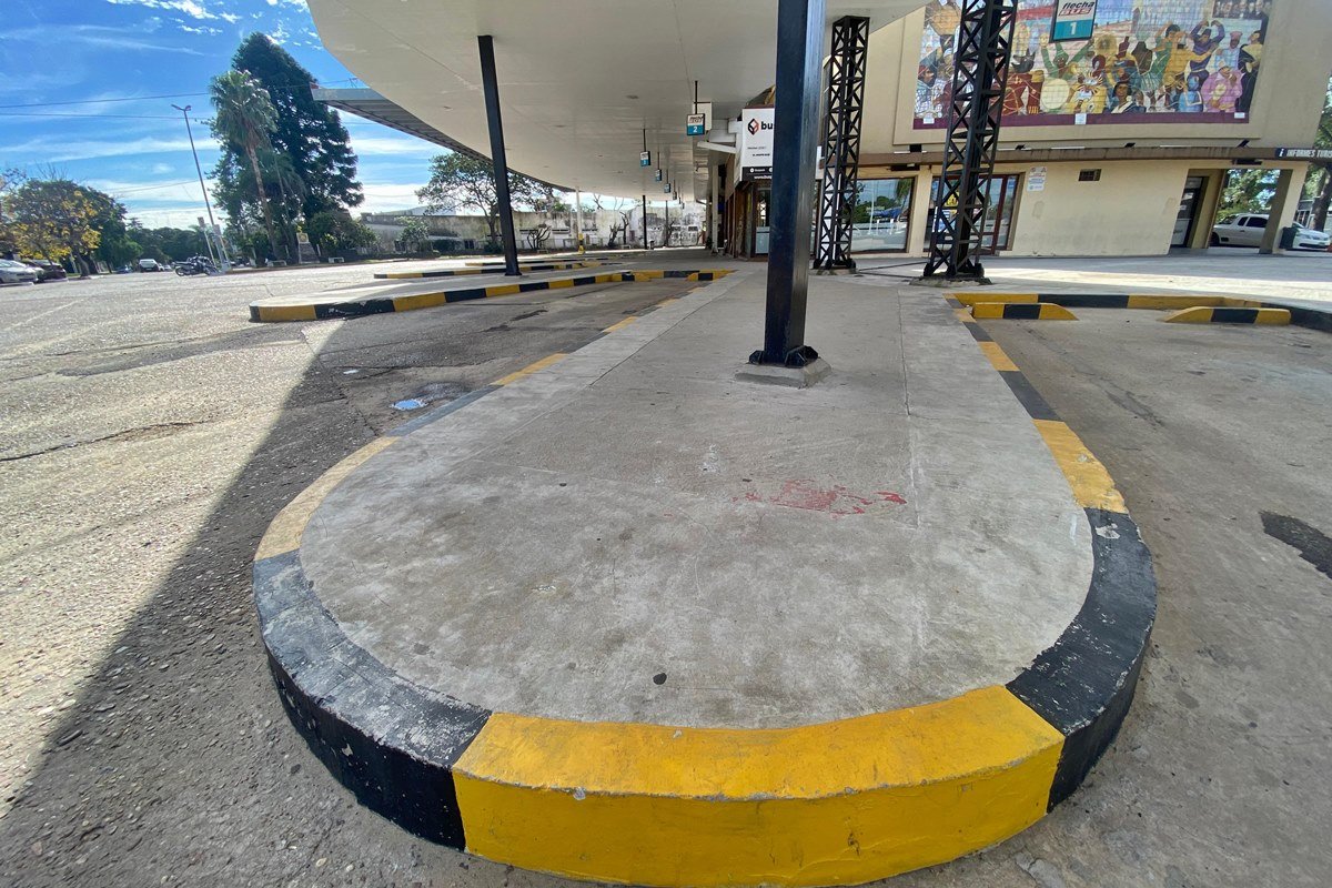 La terminal de omnibus de Concordia en la ma&ntilde;ana de este jueves.