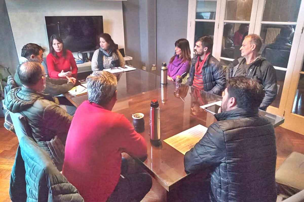 La reuni&oacute;n realizada en la municipalidad de Concordia