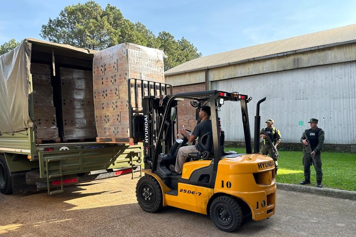 Repartieron un total de 86 mil kilos de leche en polvo.