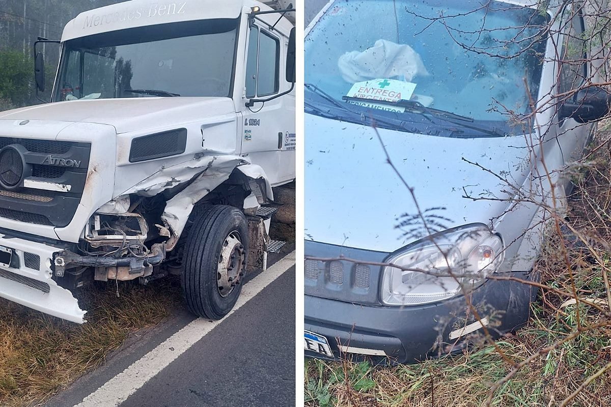 Los dos veh&iacute;culos involucrados en el accidente