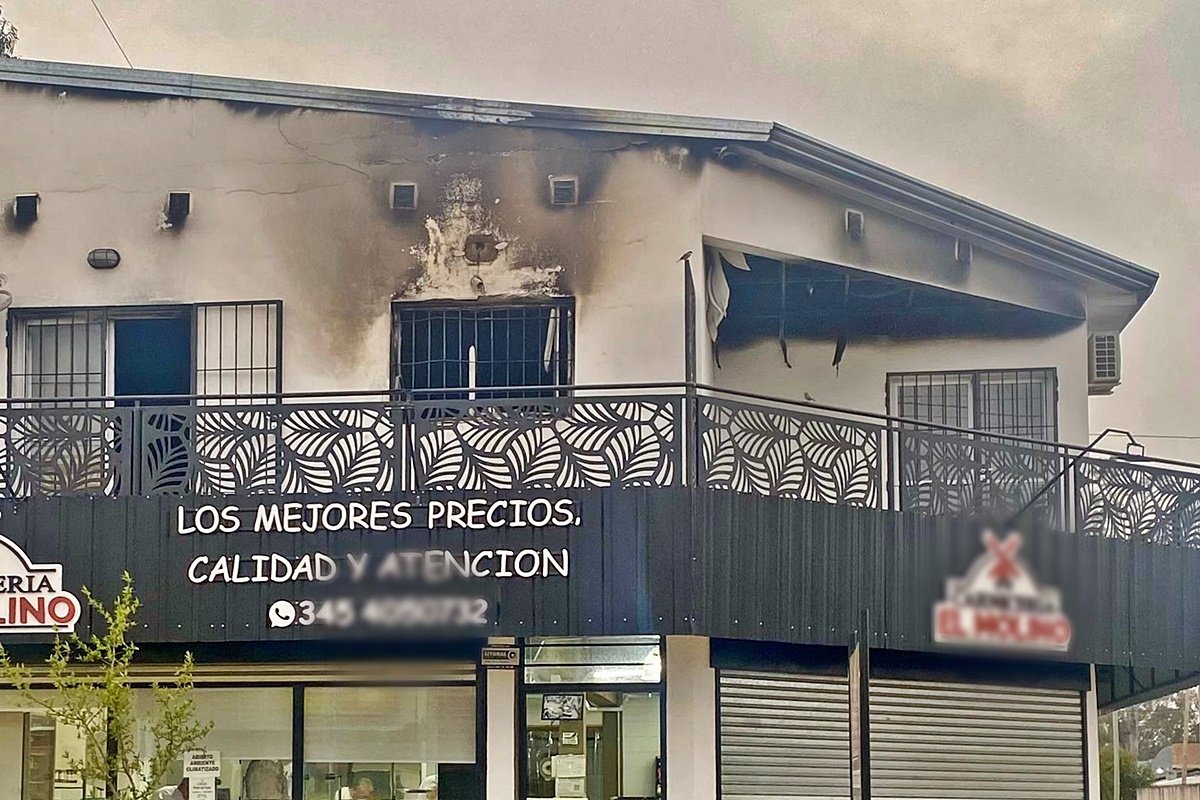 Dos departamentos fueron afectados por el fuego.