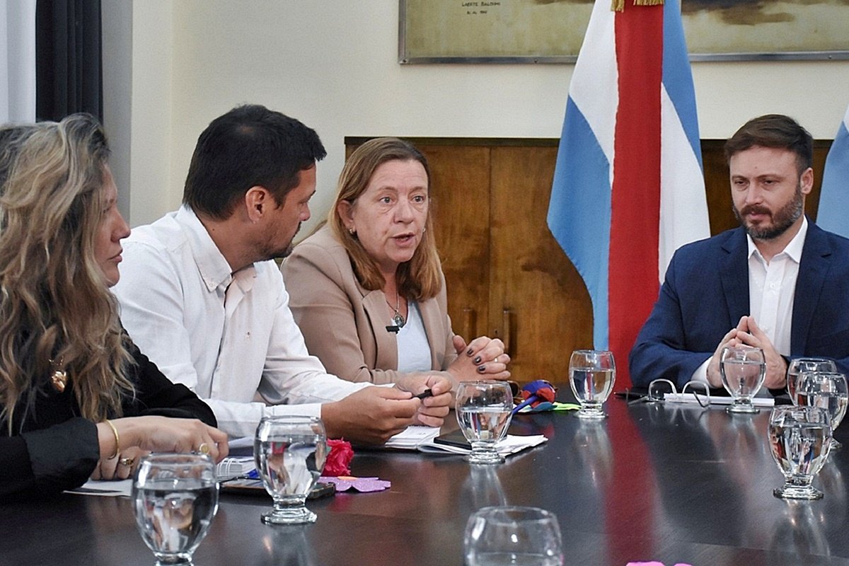 La ministra Berisso estuvo este viernes en la ciudad de Concordia.