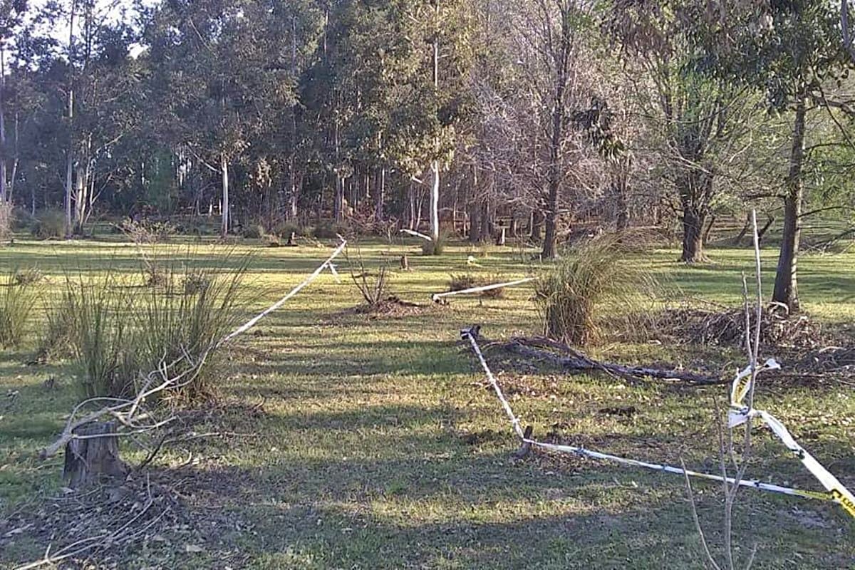 Los organizadores estan preparando el circuito.