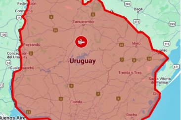 Mapa con la advertencia de este miércoles Mapa con la advertencia de este miércoles