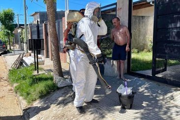 El bloqueo se realizó en los alrededores del domicilio del afectado. El bloqueo se realizó en los alrededores del domicilio del afectado.