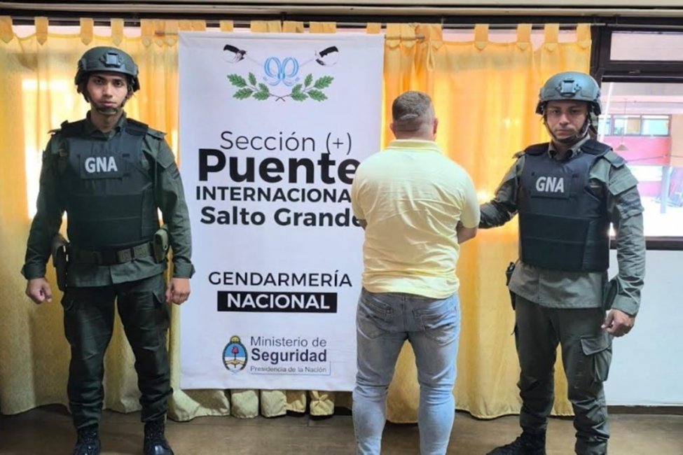 Gendarmería detalló cómo fue la detención del ciudadano uruguayo en el Puente Salto Grande