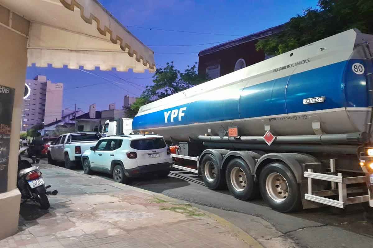 Demoras y complicaciones, en pleno centro de la ciudad.