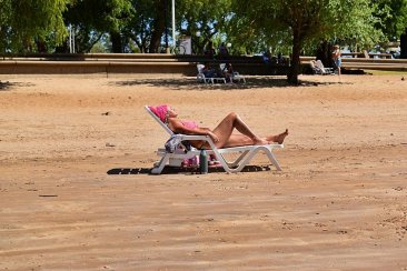 Los concordienses ya disfrutan de Playa Los Sauces. Los concordienses ya disfrutan de Playa Los Sauces.